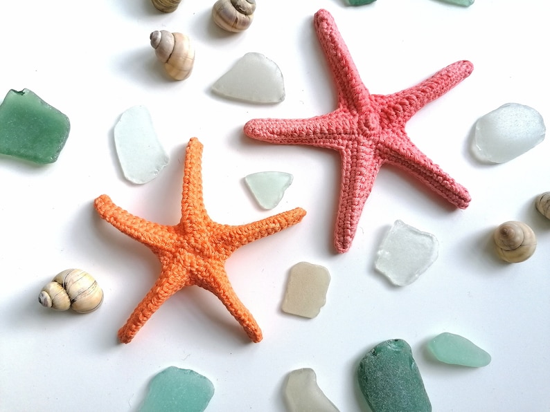 Crochet Sealife Collection no1 Crochet PDF PATTERN Shells, Sea Urchins, Starfish image 7