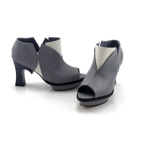 BLACK HANDMADE WOMEN&quot;S Leather Sandal: Comfortable High Heels for Stylish Summer Walks| Elegant Genuine Leather Sandal | Impressive Outings|