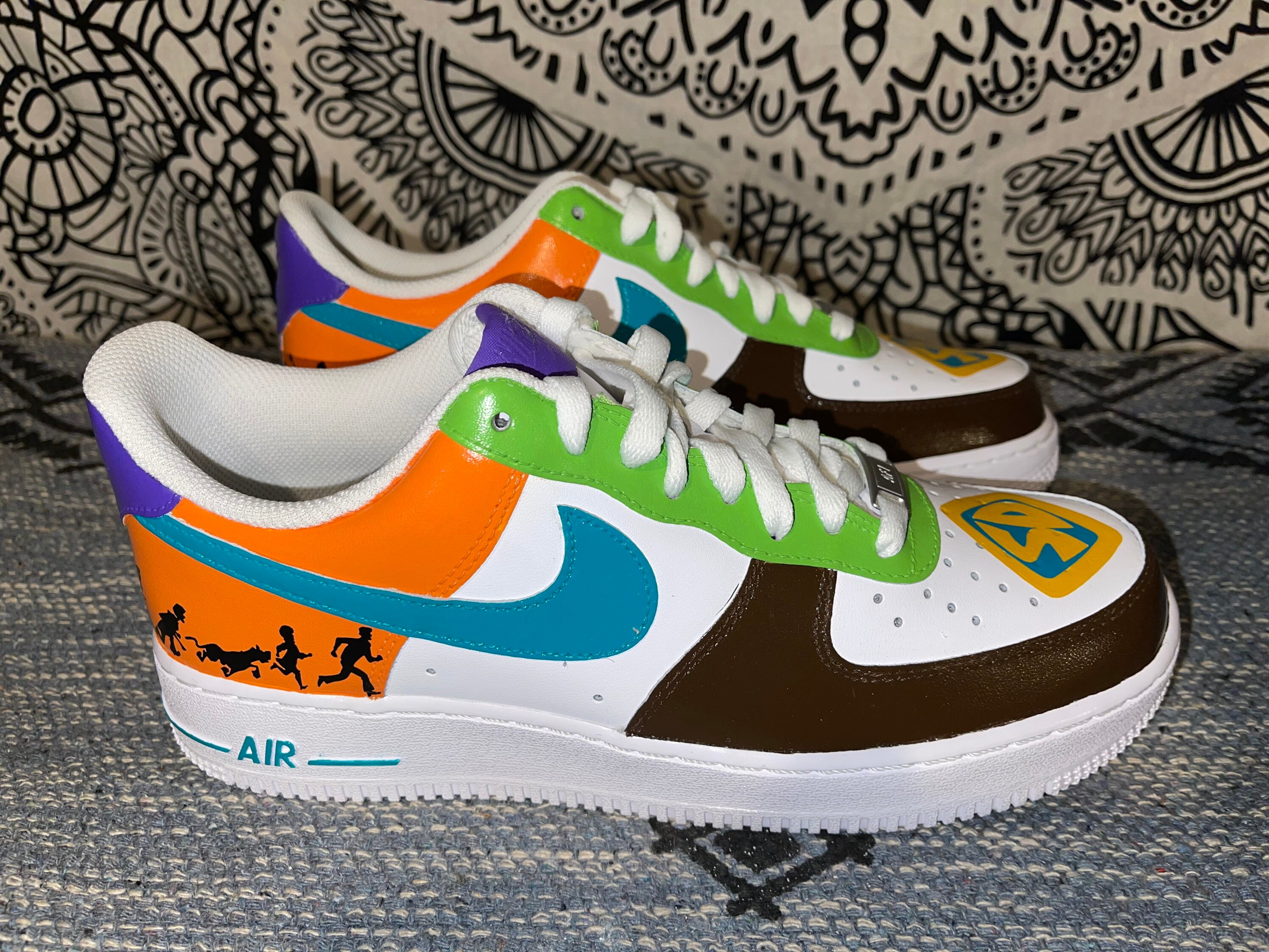 custom scooby doo air force 1