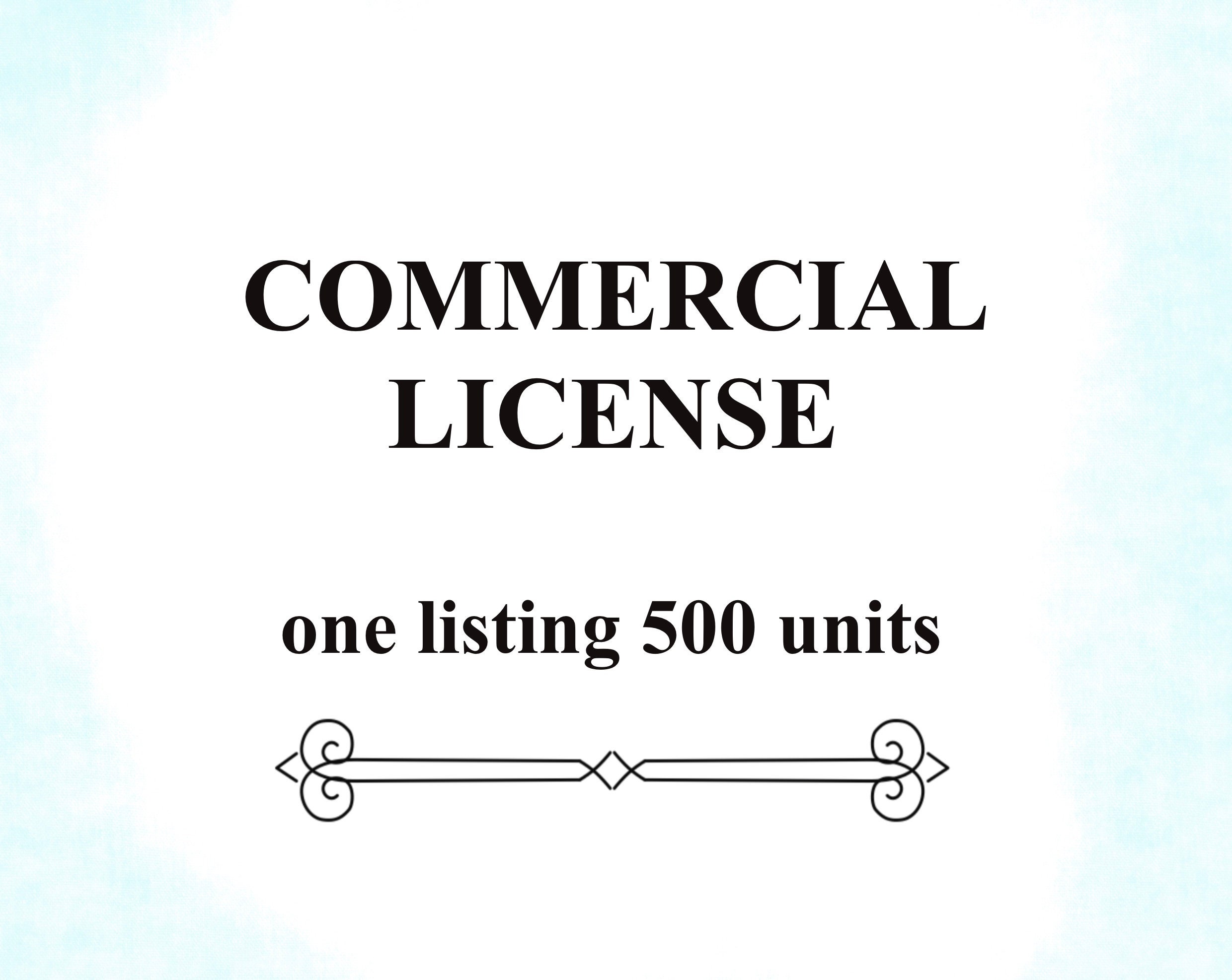 Licencia comercial para 500 ilustraciones digitales.