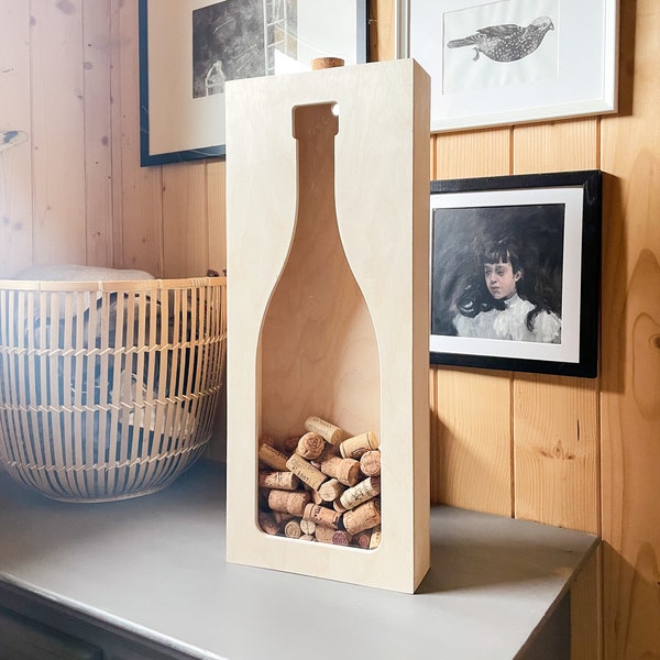 Wine Cork Holder PORTO Personalized Anniversary Gift | Wine Gift for Her | Wall decor Idea | Porta tappi di sughero