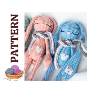 Crochet bunny pattern, bunny doll