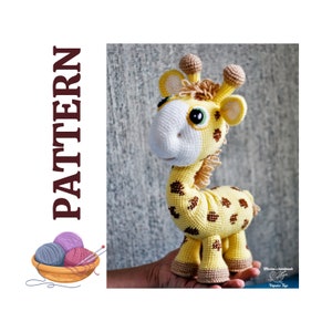 GIRAFFE PATTERN, CROCHET Pattern Pdf, Unicorn Toy, Minimalist Perfect Crochet Giraffe Doll Pattern Baby Shower Gift and Nursery Decor