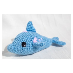 Crochet dolphin for babies, Sea creatures for nursery room decor, Ocean animals for learning
