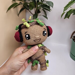 Crochet baby tree man with headphones, Cutest gift for Marvel-lovers