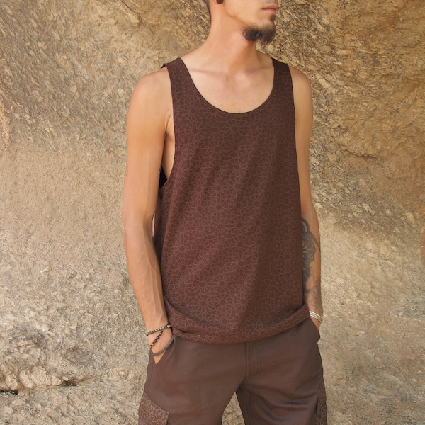 Brown Tank Top Etsy