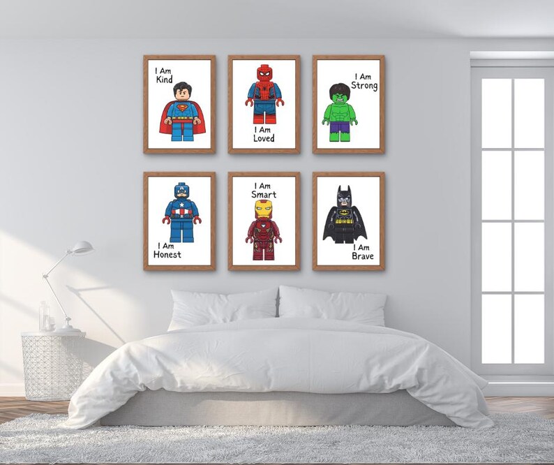 Superhero Affirmation Prints | Kids Room Decor, Positive Quotes ...