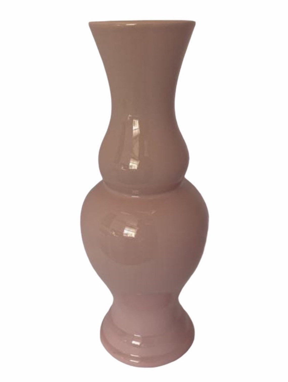 Large vintage pink ceramic vase pink ceramic vase pink Etsy