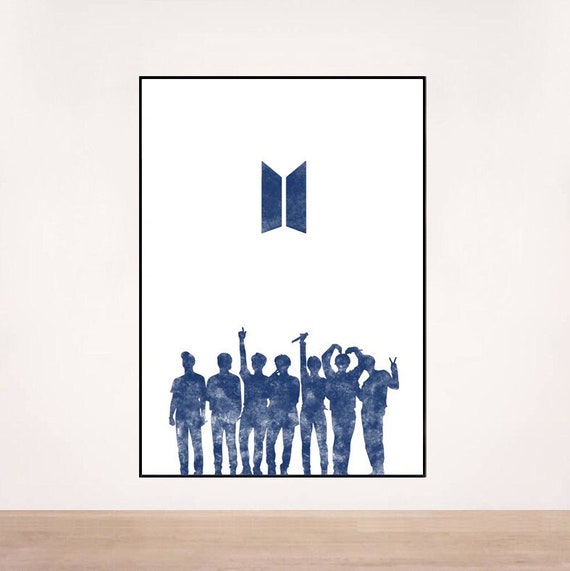 Bts Decor BTS Wall Decor Bts Art BTS Wall Art BTS Etsy