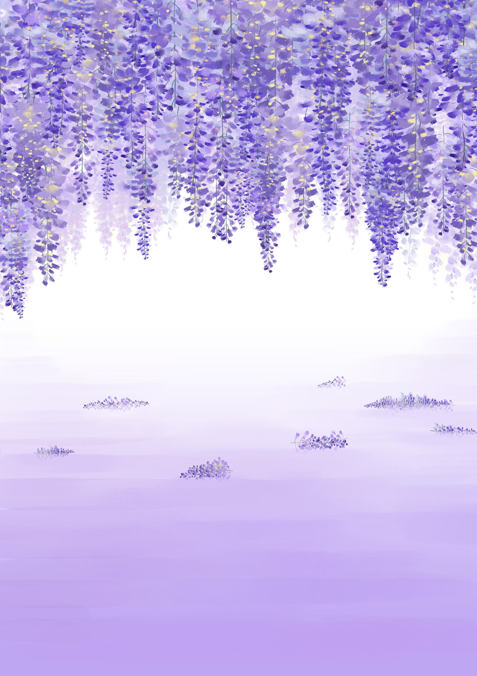 Wisteria wall art Wisteria flower Wisteria Art Print Etsy