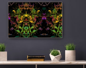 Majestic - Duality of Nature - photo art trippy psychedelic plants colorful natural no AI