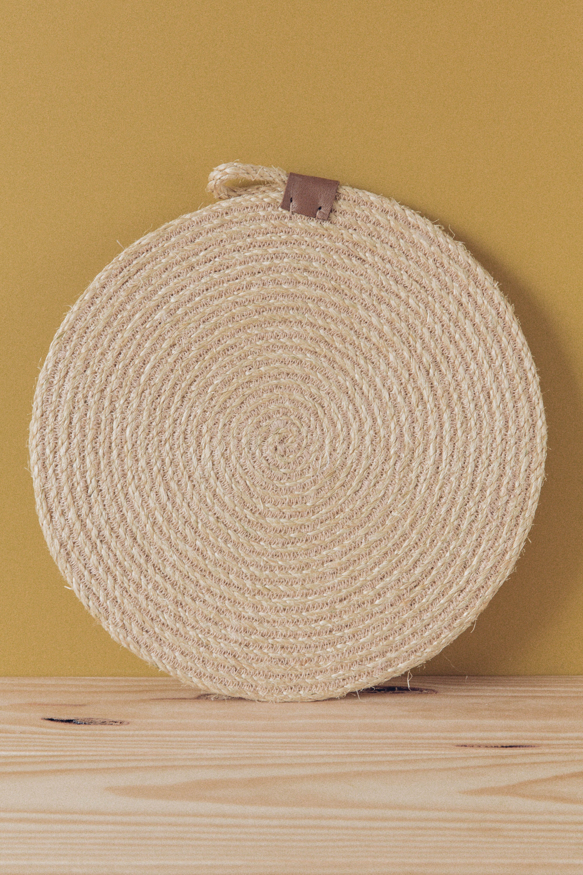 Set de Table Tam Rond en Jute Tissé à La Main