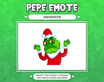 ANIMIERTER EMOTE Weihnachten Pepe IDK Peepo für Twitch, Kick und Discord !