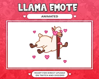 ANIMATED EMOTE Love Llama Meme for Twitch and Discord ! (and more)