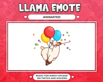 ANIMATED EMOTE Hype Llama Meme for Twitch and Discord ! (and more)