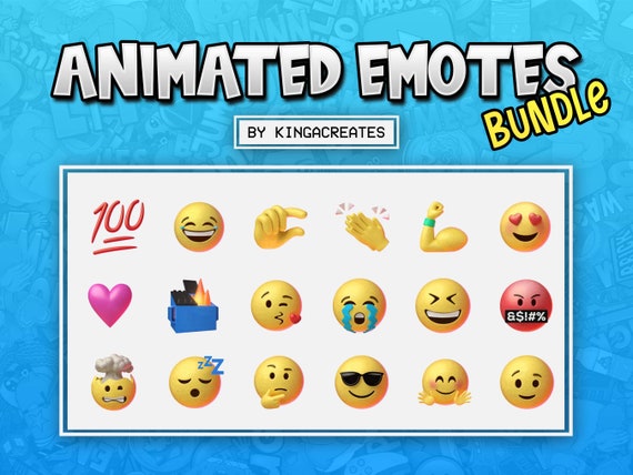 ANIMATED EMOTE BUNDLE Iphone Emojis for Twitch and Discord - Etsy