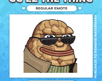 GG EZ The Thing Marvel Rivals emote, Ben Grimm, Fantastick 4 emotes, Marvel Rivals emotes