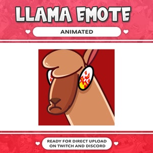 ANIMATED EMOTE Rage Llama Meme for Twitch and Discord ! (and more)
