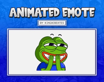 ANIMATED EMOTE Pepe LOL Laughing Peepo for Twitch and Discord ! ( and more)