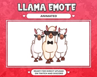ANIMATED EMOTE Gangsta Llama Meme for Twitch and Discord ! (and more)
