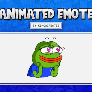 ANIMATED EMOTE Pepe In Love Peepo for Twitch and Discord ! ( and more)