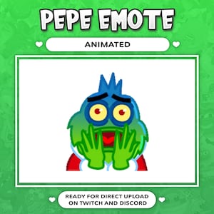 ANIMATED EMOTE Christmas Pepe Scared Peepo for Twitch, Kick and Discord !