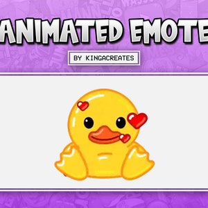 ANIMATED EMOTE Cute Duck Love for Twitch and Discord ! (and more)