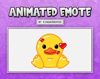 ANIMATED EMOTE Cute Duck Love for Twitch and Discord ! (and more)