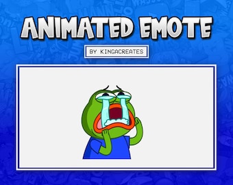 ANIMATED EMOTE Pepe Crying Peepo for Twitch and Discord ! ( and more)