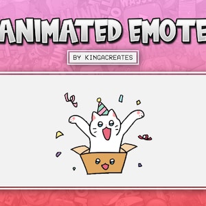 ANIMATED EMOTE Cute Cat Hype Gifted for Twitch and Discord ! (and more)