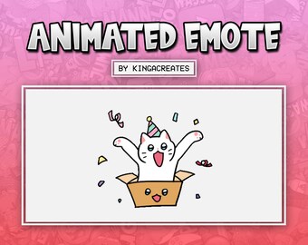 ANIMATED EMOTE Cute Cat Hype Gifted for Twitch and Discord ! (and more)