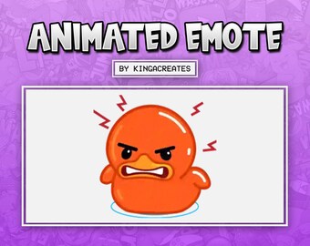 ANIMATED EMOTE Cute Duck Mad Rage for Twitch and Discord ! (and more)