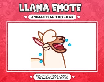 ANIMATED EMOTE Laughing LOL Llama Meme for Twitch and Discord ! (and more)