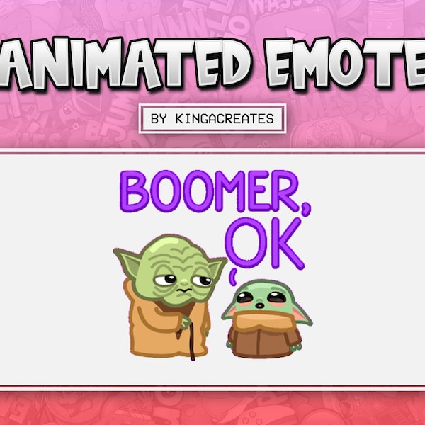 ANIMATED EMOTE Yoda OK Boomer Meme for Twitch and Discord ! (and more)