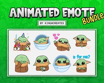 ANIMATED EMOTE Yoda BUNDLE 2 Meme for Twitch and Discord ! (and more)