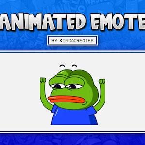 ANIMATED EMOTE Pepe Yaay Good Happy Peepo for Twitch and Discord ! ( and more)