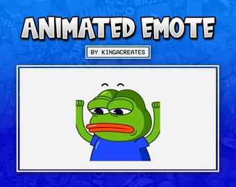 ANIMATED EMOTE Pepe Yaay Good Happy Peepo for Twitch and Discord ! ( and more)