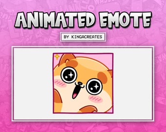 ANIMATED EMOTE Cute Dog Happy Yay UwU for Twitch and Discord ! ( and more)