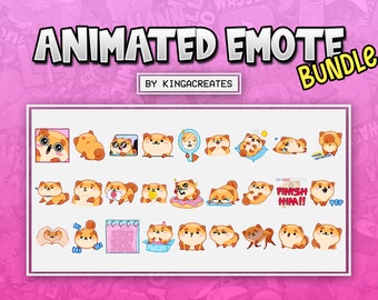 ANIMATED EMOTE BUNDLE Cute Dog UwU Happy for Twitch and Discord ! ( and more)