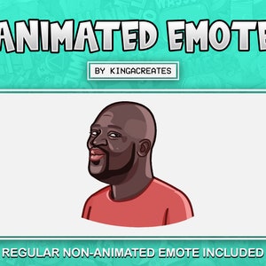 ANIMATED EMOTE Meme Shaq Kisses for Twitch and Discord ! ( regular emote sizes included)