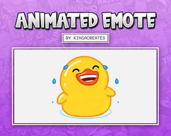 ANIMATED EMOTE Cute Duck Laughing LOL for Twitch and Discord ! (and more)