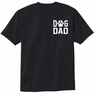 Sudadera con capucha o camiseta personalizada para papá perro. Sudadera negra unisex talla adulto. Personalizado con Letras de Perro. Regalo De Navidad Regalo De Cumpleaños