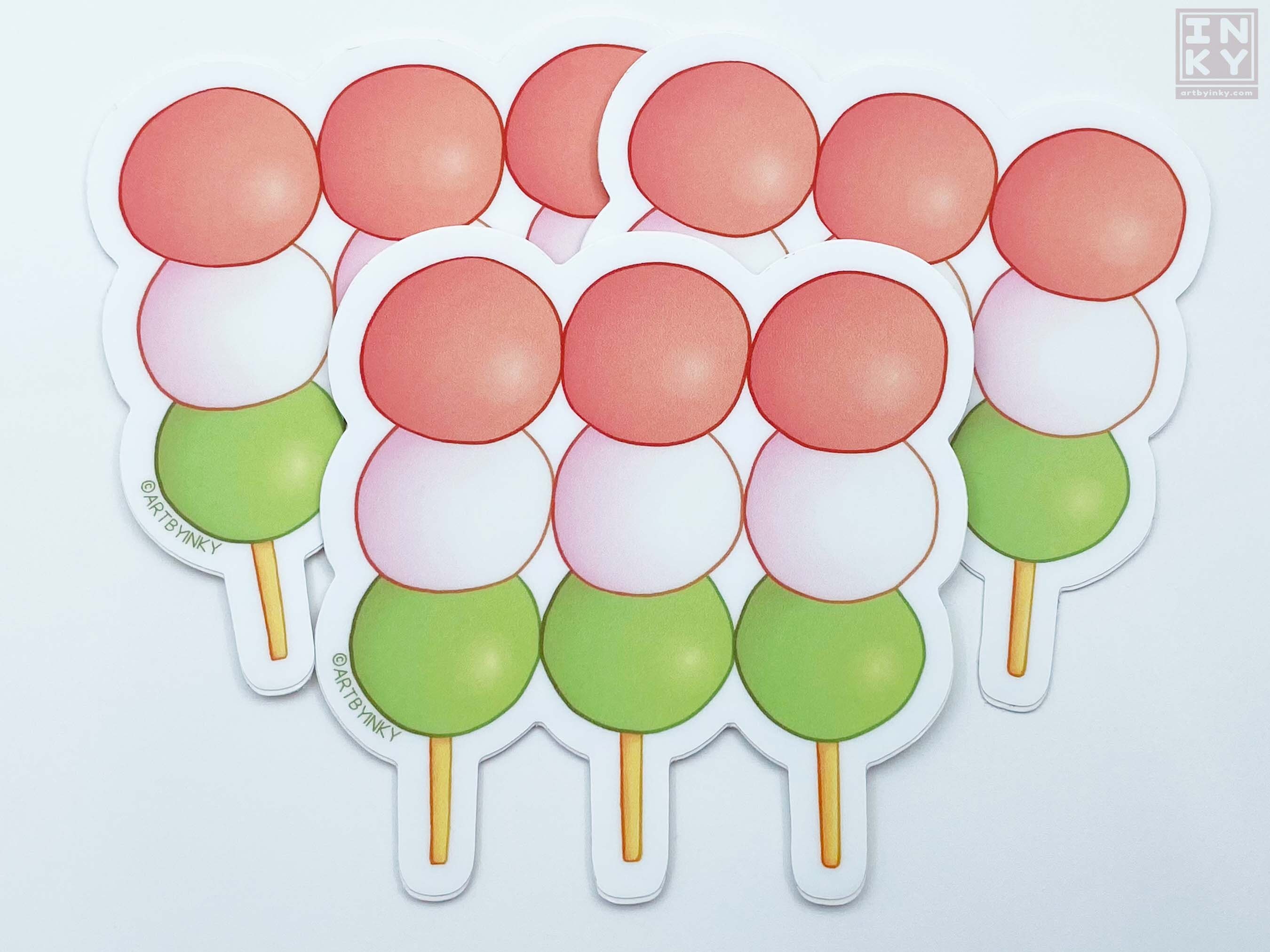 Hanami Dango Sticker – Japanese Food Die Cut Decal - Etsy