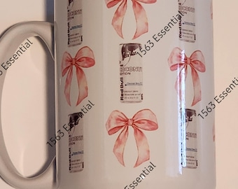 Coconut Berry Bow Pattern – Digital Download for Mugs and Crafts