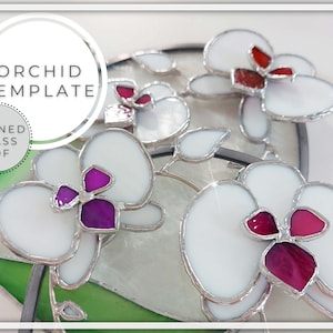 PATTERN • 3D Orchid Stained Glass Pattern • PDF • Digital Download ...