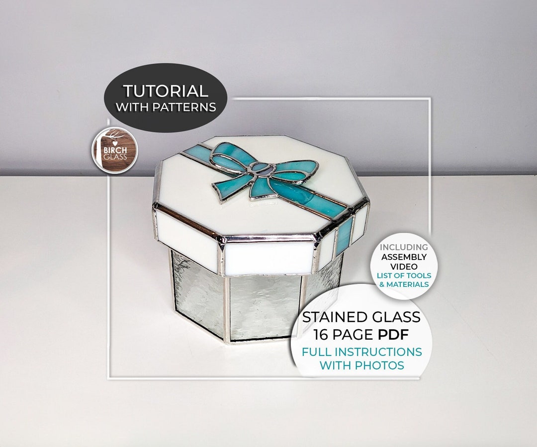 TUTORIAL • Octagon Gift Box (full Instructions & Bonus Video) Stained ...
