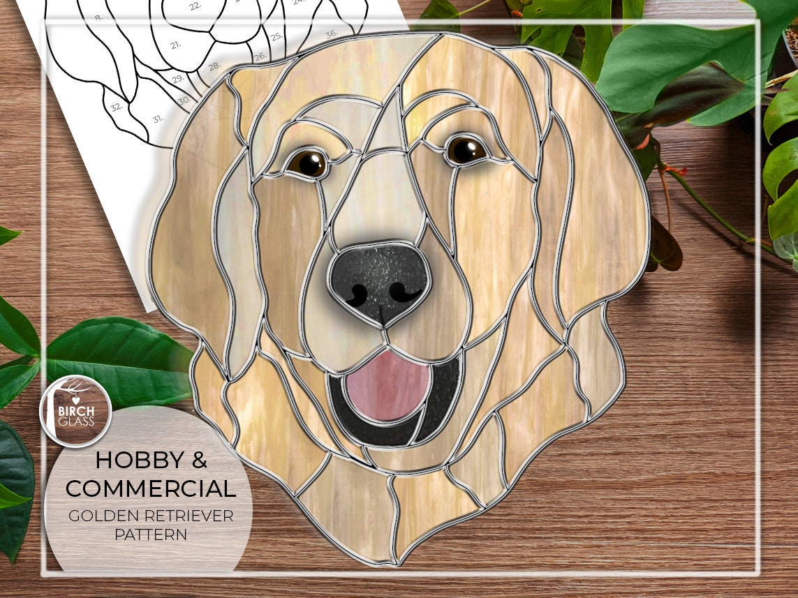 25+ Free Stained Glass Dog Patterns