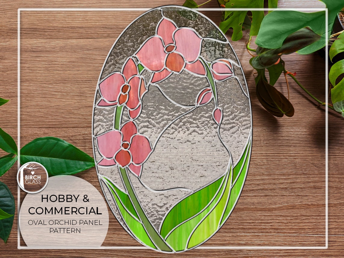 pattern-orchid-oval-panel-stained-glass-pattern-pdf-digital-download-glass-panel-suncatcher-circle-orchids-flowers-etsy