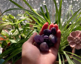 amethyst tumbled crystals