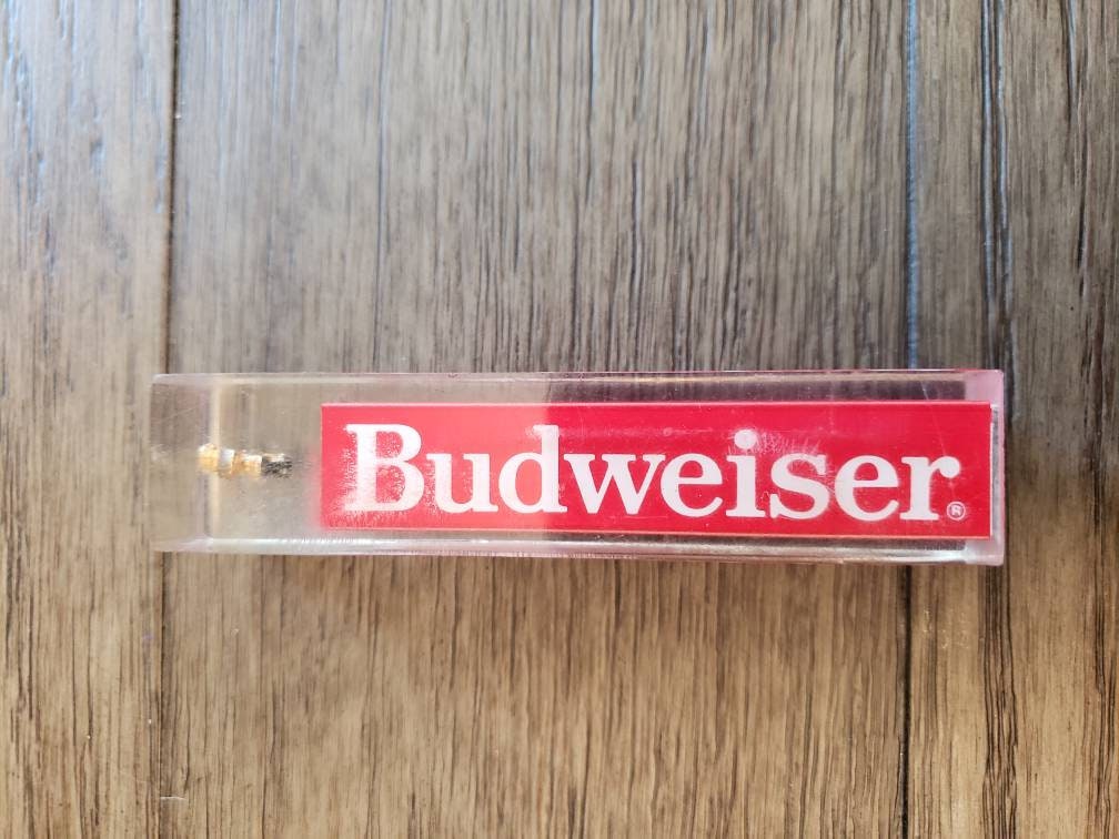Vintage Budweiser 8 Lucite Acrylic Beer Tap Handle Etsy